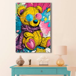 Wallity BSRPOPC-017 Pintura Decorativa en Lienzo Multicolor 70 x 100 cm